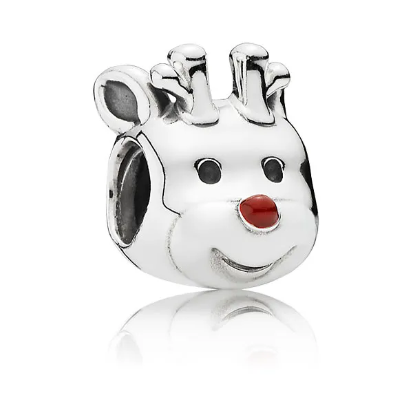 PANDORA Γούρι Ασημί Τάρανδος Χριστουγεννιάτικος 791781en39