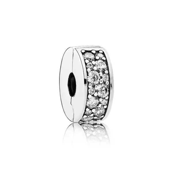 Pandora Σύμβολο με κλιπ με διαφανές pavé 791817CZ