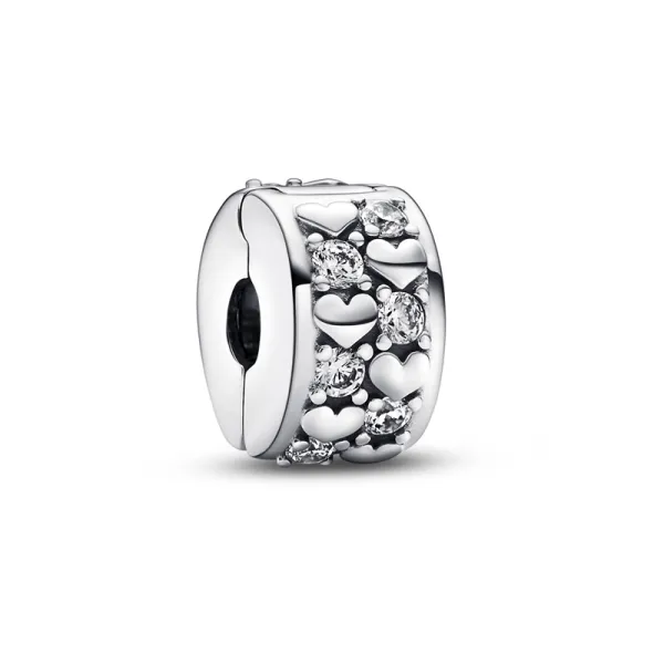 PANDORA Κλιπ ασήμι 925 με ζιρκόν 792235C01