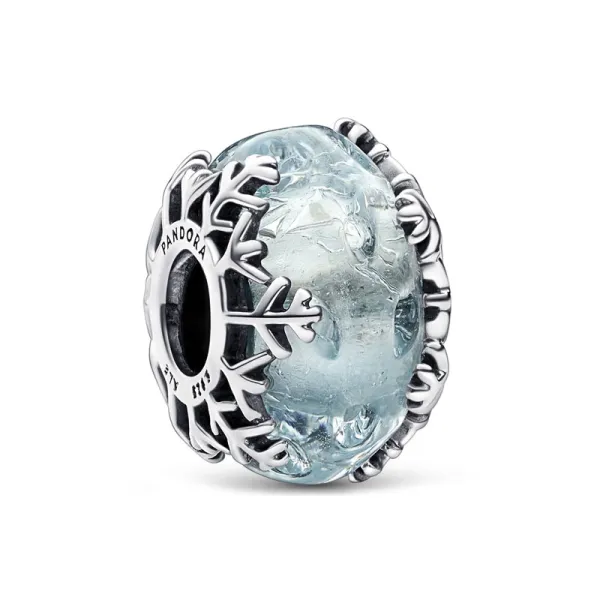 Pandora Γούρι με Μπλε Γυαλί Murano 792377C00