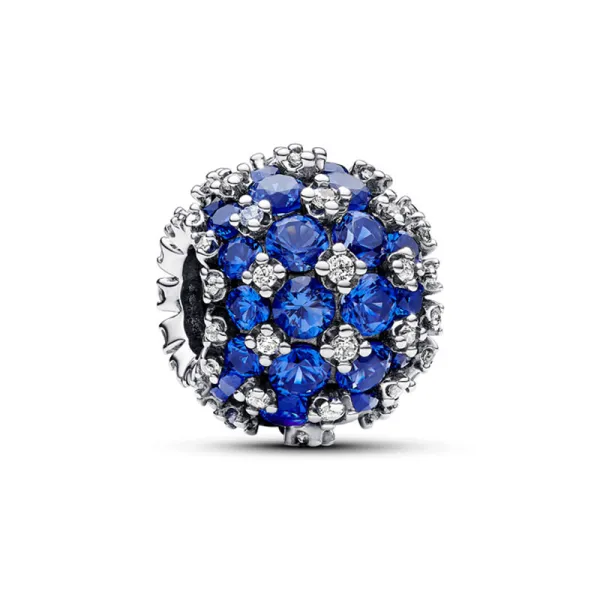 Pandora Αφρώδης Λιθόστρωτο Στρογγυλό Μπλε Γούρι 792630C02