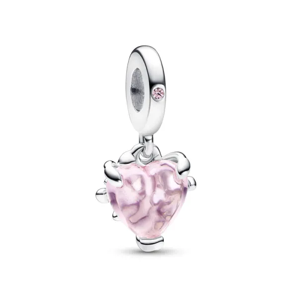 Pandora Ροζ οικογενειακό δέντρο & Καρδιά Γούρι Κρεμαστό 792654C01