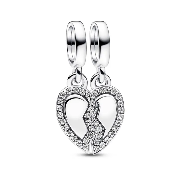 Pandora Φίλοι Χωρισμένοι καρδιά Γούρι Κρεμαστό 792743C01