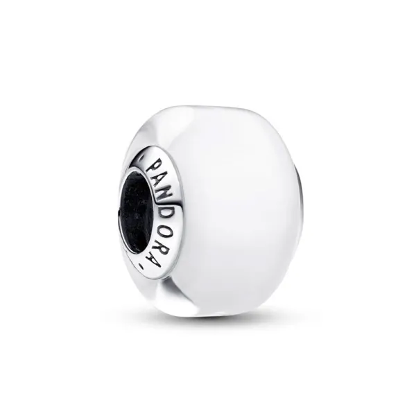 Pandora Γούρι με Λευκό Γυαλί Murano 793118C00