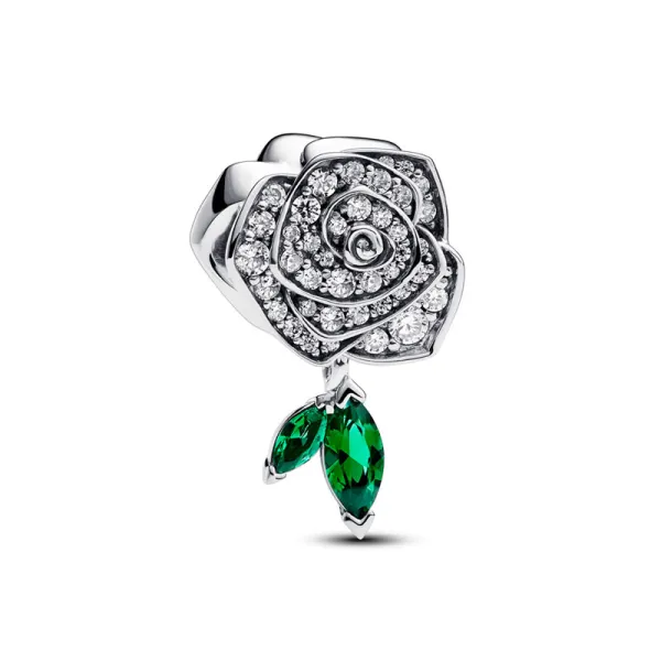 Pandora Σύμβολο με σχέδιο αστραφτερό ανθισμένο τριαντάφυλλο 793201C01