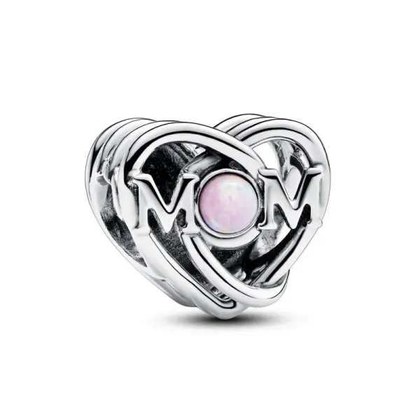 Pandora Σύμβολο καρδιά με τη λέξη μαμά 793233C01