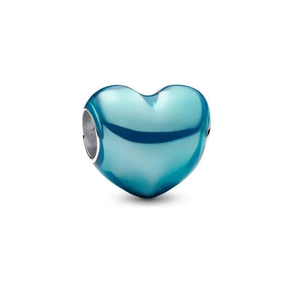 Pandora Γούρι Μεταλλικό Γαλάζιο σε Καρδιά 793337C06