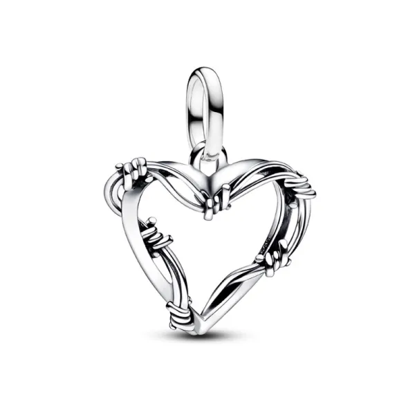 Pandora Σύμβολο σε στυλ μενταγιόν με συρμάτινη καρδιά 793449C00