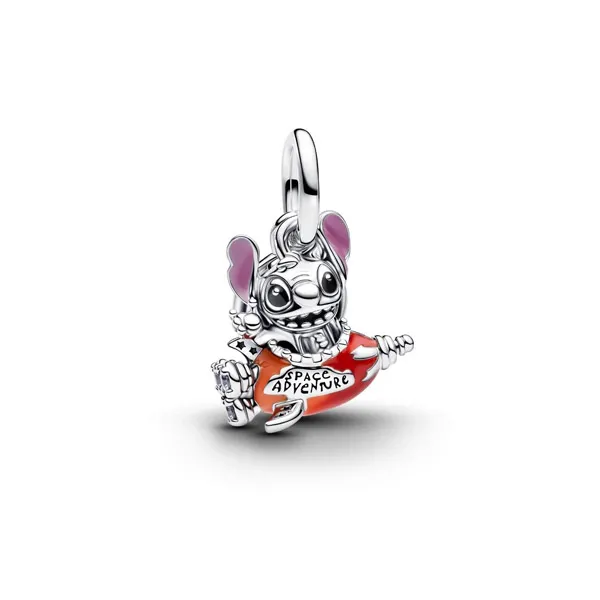 Ασημένιο διπλό σύμβολο Disney Stitch Πύραυλος