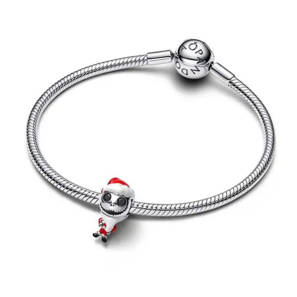 Pandora Disney Σύμβολο Τζακ ο Σκελετός Ασημί με Κόκκινο 793979c01