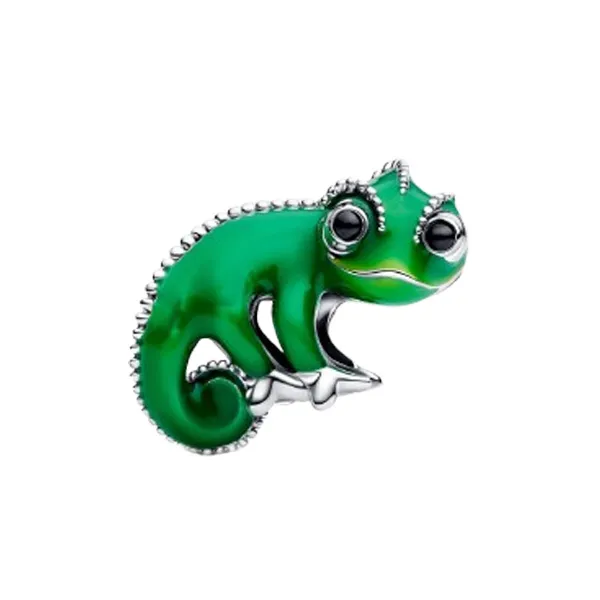 Pandora Disney Σύμβολο Σαύρα Pascal Ασημί με Πράσινο 793983c01