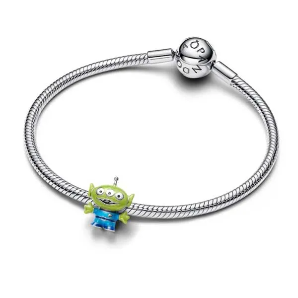 Pandora Disney Σύμβολο Pixar Μικρός Πράσινος Άντρας Ασήμι 794024C01
