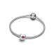 Pandora Σύμβολο Ασημί Καρδιά με Μωβ Πέτρα 794161C07