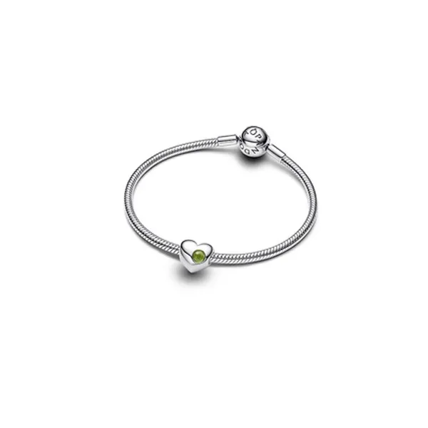 Pandora Σύμβολο Καρδιά Ασημί με Πράσινη Πέτρα 794161C08