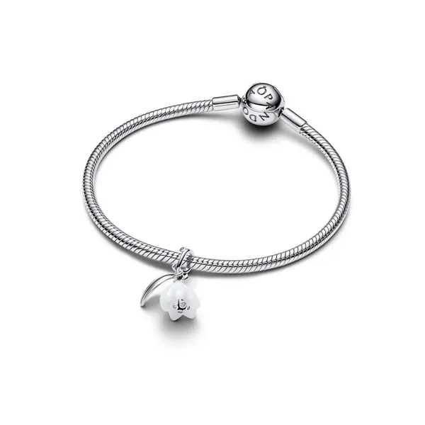 Pandora Σύμβολο Λουλούδι λευκό ασημί 794239c01