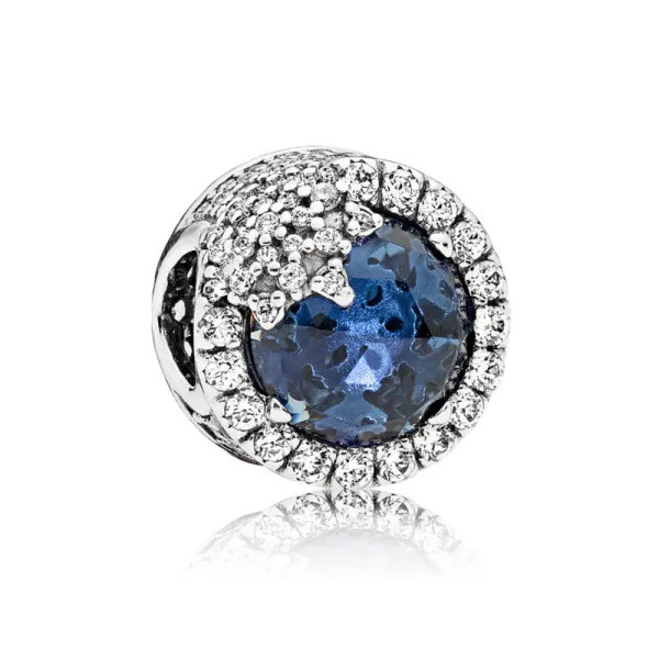 Pandora Μπλε χιονονιφάδα Γούρι 796358NTB