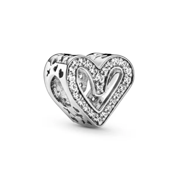 Pandora Λαμπερή Ελεύθερη Καρδιά Γούρι 798692C01