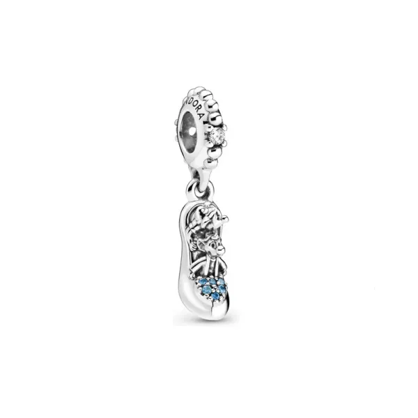 Pandora Disney Σταχτοπούτα Γυάλινη Παντόφλα με Ποντίκια Κουνιέται 799192C01