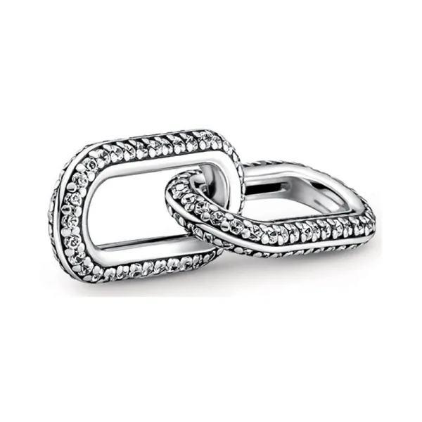 Pandora Διπλός σύνδεσμος ασ. 925 με κρύσταλλα 799660C02