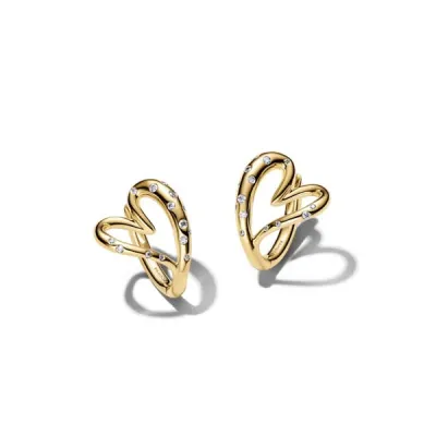 Pandora Σκουλαρίκια κρίκοι με επιχρύσωση 14κ 264664C01