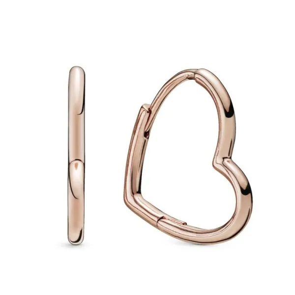 Pandora Ασύμμετρη καρδιά Σκουλαρίκια 288307