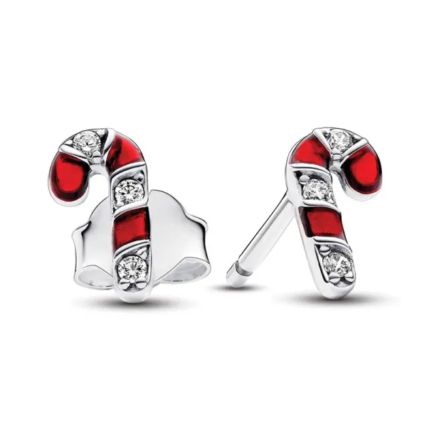 Pandora Ασημένια καρφωτά σκουλαρίκια ζαχαροκάλαμο 292996C01