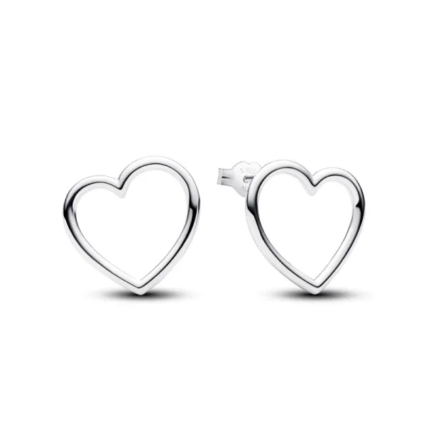 Pandora Σκουλαρίκια Καρφωτά με Καρδιά 293077C00
