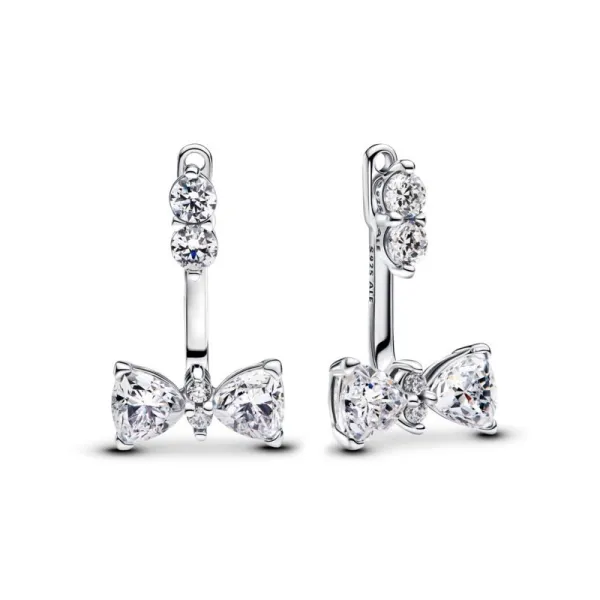 Pandora Κρεμαστά σκουλαρίκια με αστραφτερό φιόγκο 293543C01