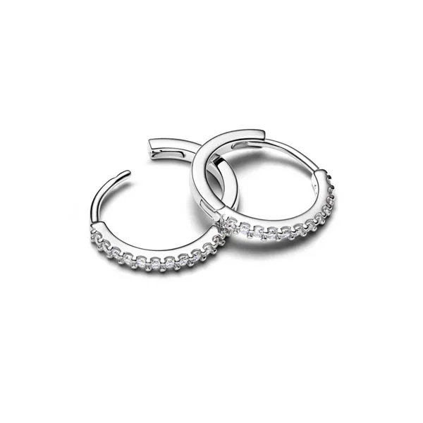Pandora Ασημένια σκουλαρίκια κρίκοι 294649C01