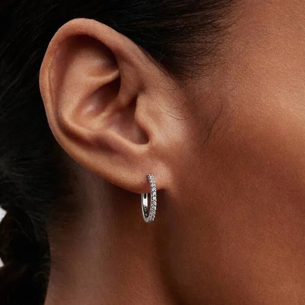 Pandora Ασημένια σκουλαρίκια κρίκοι 294649C01