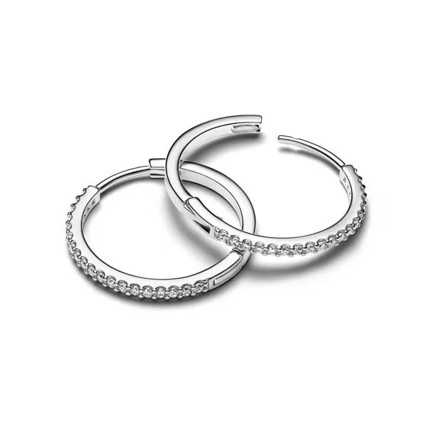 Pandora Ασημένια σκουλαρίκια κρίκοι 294650C01