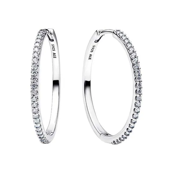 Pandora Ασημένια σκουλαρίκια κρίκοι 294650C01