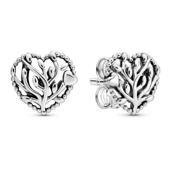 Pandora Καρφωτά σκουλαρίκια Καρδιά οικογενειακού δέντρου 297085