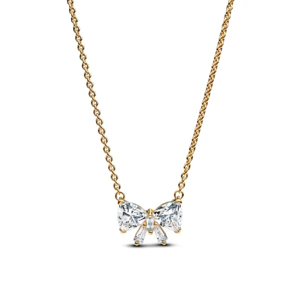 Pandora Κολιέ με αστραφτερό φιόγκο 363508C01