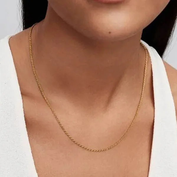 Pandora Αλυσίδα λαιμού σχοινί με επιχρύσωση 14κ 364687C00