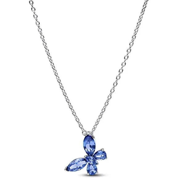 Pandora κολιέ Πεταλούδα Μπλε 394232C01