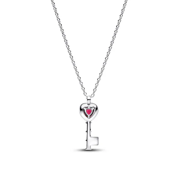 Pandora Κολιέ με κλειδί και υπερυψωμένη καρδιά 394392C01