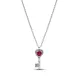Pandora Κολιέ με κλειδί και υπερυψωμένη καρδιά 394392C01
