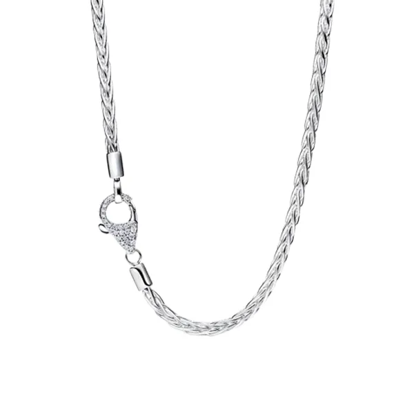 Αλυσίδα λαιμού με κούμπωμα με πέτρες pavé 394463C01