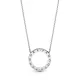 Pandora Κολιέ ασ.925 με κυβική ζιρκόνια, λογότυπο PANDORA (διπλής όψεως) 590514CZ