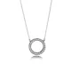 Pandora Κολιέ ασ.925 με κυβική ζιρκόνια, λογότυπο PANDORA (διπλής όψεως) 590514CZ