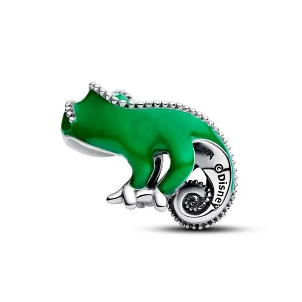 Pandora Disney Σύμβολο Σαύρα Pascal Ασημί με Πράσινο 793983c01