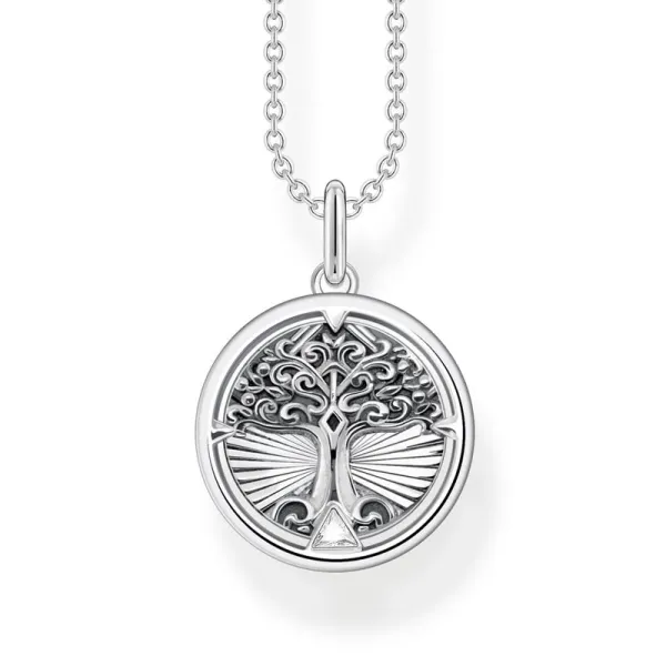 Thomas Sabo Ασημένιο Στρογγυλό Μενταγιόν Δέντρο KE2137-64