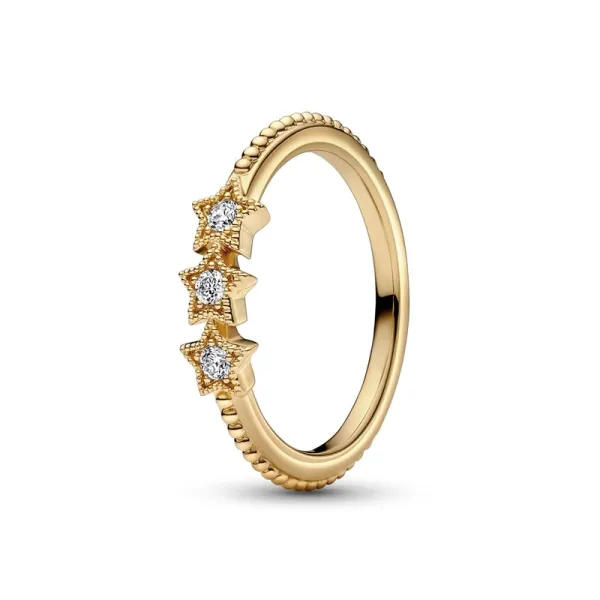 PANDORA Χρυσό Δαχτυλίδι με αστέρια 162333C01