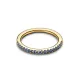 Pandora Λαμπερό δαχτυλίδι Halo με μπλε πέτρα 162999C02