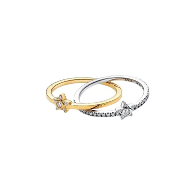 Pandora Λαμπερό Σταυρωτό Δαχτυλίδι Stella 165079C01