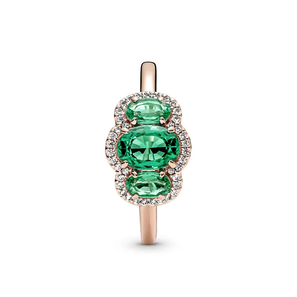 Pandora Δαχτυλίδι 14k Με Πράσινα Ζιρκόνια 180057C01