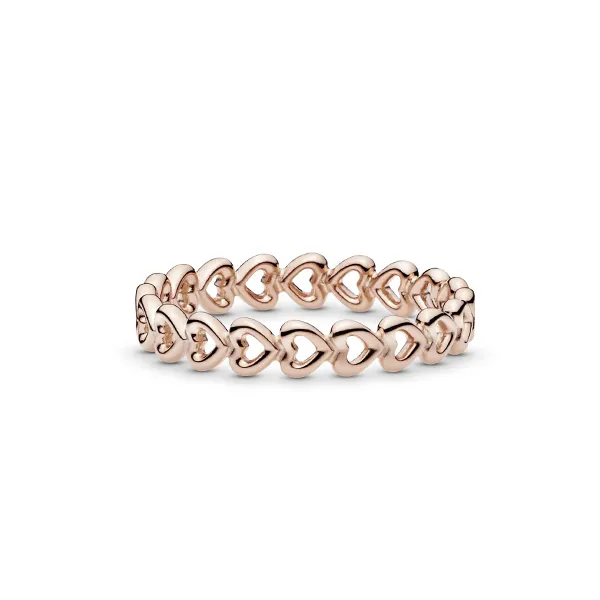 Pandora Δαχτυλίδι 14k Με Καρδιές 180177