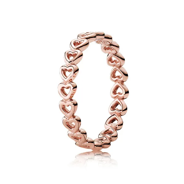 Pandora Δαχτυλίδι 14k Με Καρδιές 180177