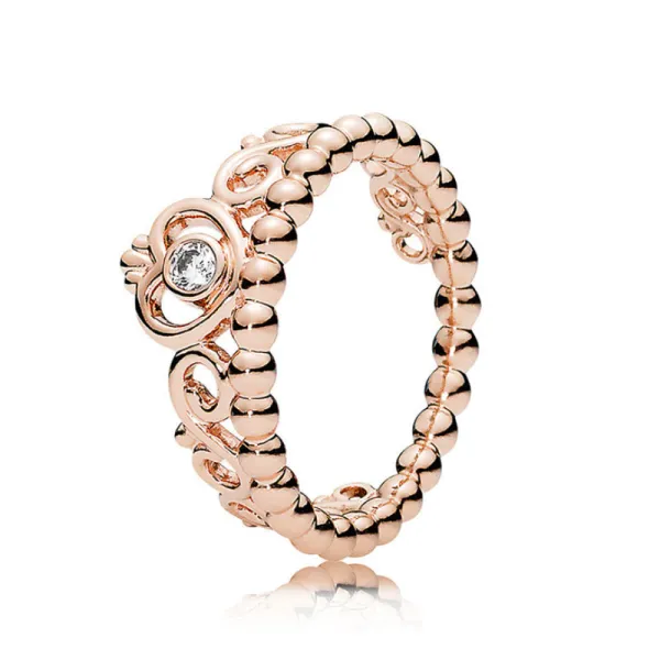 Pandora Δαχτυλίδι Ροζέ Τιάρα 180880CZ